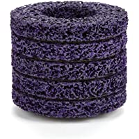 5 piezas 100 mm 60# Poly Strip Rueda Disco Abrasivo Grinders Herramienta Limpia para Eliminación de óxido-pintura…
